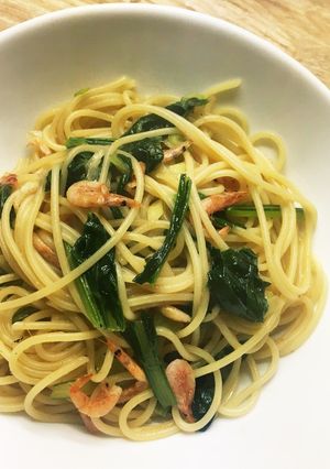 桜えびスパゲティ-レシピのメイン写真