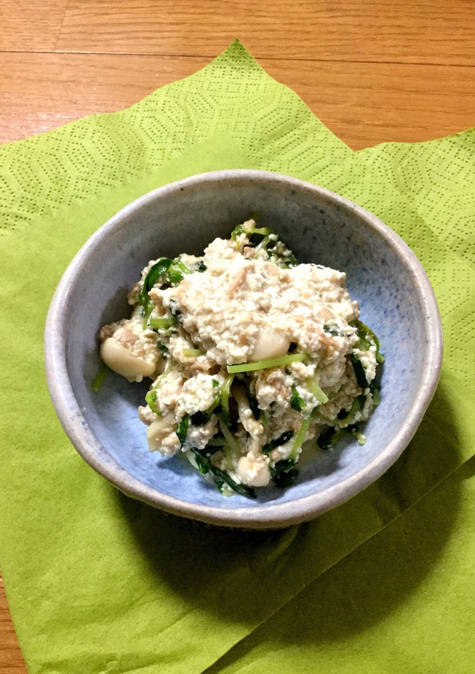 豆苗の簡単白和え-レシピのメイン写真