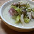 キャベツとベーコンのスープ 豆乳仕立て