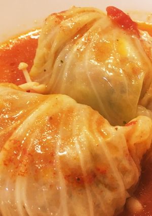 圧力鍋で☆トマトスープのロールキャベツ-レシピのメイン写真