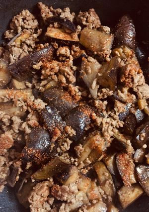 茄子と合挽き肉のピリあまから(常備菜)-レシピのメイン写真