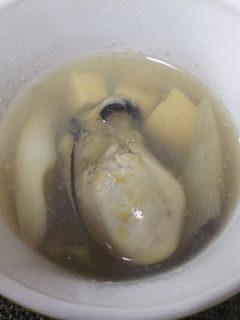 簡単・牡蠣と梅干しのお吸い物-レシピのメイン写真