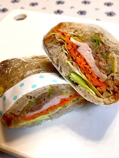 鶏ハムのわんぱくサンド-レシピのメイン写真