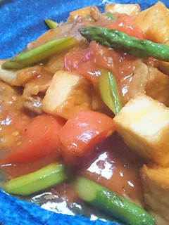 豚と厚揚げの完熟トマト甘酢あん-レシピのメイン写真