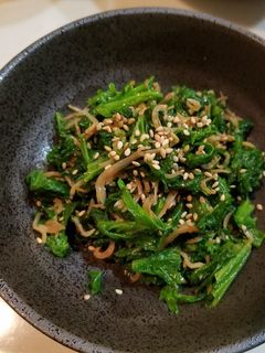 簡単!わさび菜のじゃこ炒め-レシピのメイン写真
