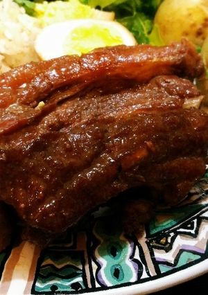 フライパンで簡単スペアリブ（醤油味）-レシピのメイン写真