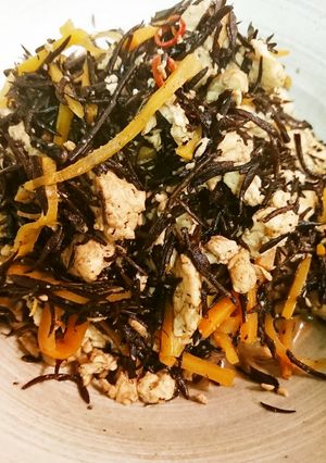 ひじきと豆腐の炒め煮-レシピのメイン写真