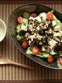 簡単★納豆ふりかけの豆腐サラダ-レシピのメイン写真