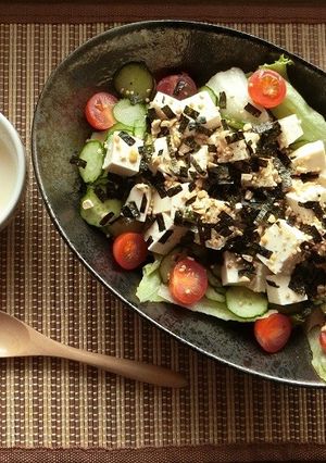 簡単★納豆ふりかけの豆腐サラダ-レシピのメイン写真