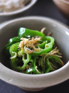 ピーマンとしらすの炒め煮-レシピのメイン写真
