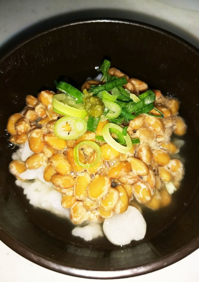 お吸い物のもとで！簡単納豆茶漬け！-レシピのメイン写真