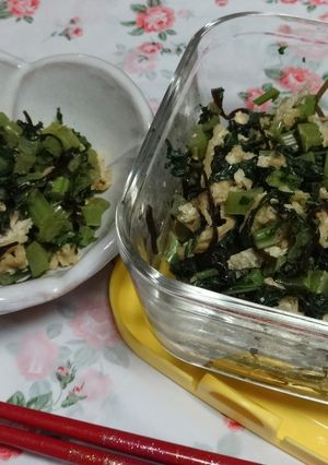 ノンオイルで大根葉の佃煮-レシピのメイン写真