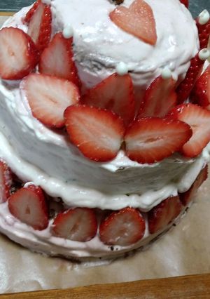 ふわっと香る♡ピンクのいちごクリーム-レシピのメイン写真