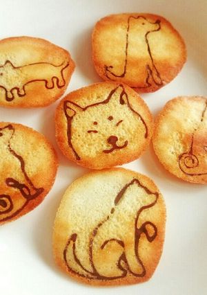 ワンコのお絵描きクッキー-レシピのメイン写真