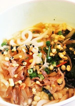 豚肉とタマネギの肉うどん-レシピのメイン写真