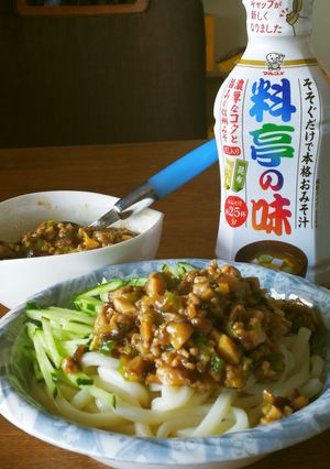キノコたっぷりのジャージャー麺-レシピのメイン写真