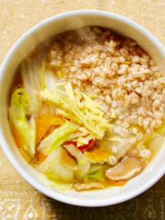 蒸し鶏と野菜の雑穀スープ風-レシピのメイン写真