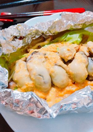 旨味たっぷり♡牡蠣のちゃんちゃん焼き-レシピのメイン写真