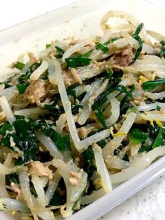 【作り置き】もやしとニラのツナ胡麻和え-レシピのメイン写真
