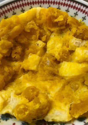 離乳食後期❁カボチャパンプディング-レシピのメイン写真