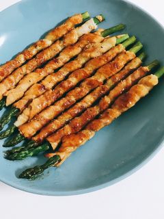 アスパラ肉巻き生姜焼き風♡-レシピのメイン写真