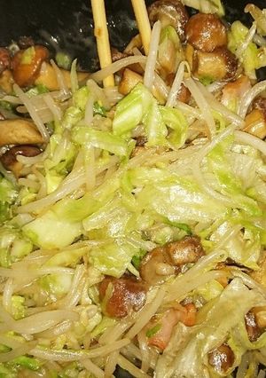 野菜が美味しい‼️簡単‼️鳥海なめこ炒め-レシピのメイン写真