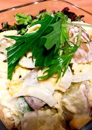 新じゃがと新玉ねぎのわさびレモンサラダ-レシピのメイン写真