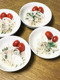 新玉ねぎ梅風味サラダ-レシピのメイン写真