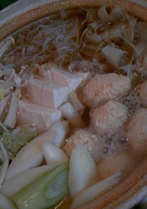 ごぼうと鶏団子の鍋-レシピのメイン写真