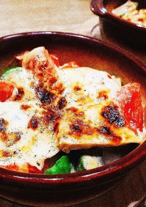 アボカドとサラダチキンのグラタン風☺︎-レシピのメイン写真