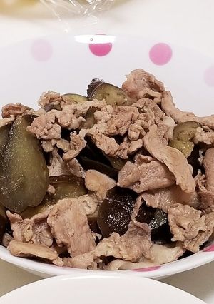 なすと豚肉の煮物♪-レシピのメイン写真