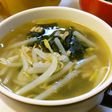 挽き肉もやしワカメスープ