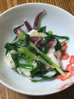 雑な男料理:アオリイカのぬた和え!!-レシピのメイン写真