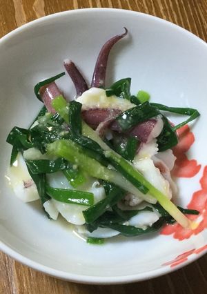 雑な男料理：アオリイカのぬた和え！！-レシピのメイン写真