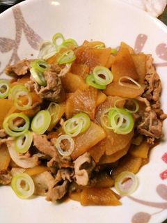 オイル無し 豚肉と大根の炒め煮-レシピのメイン写真