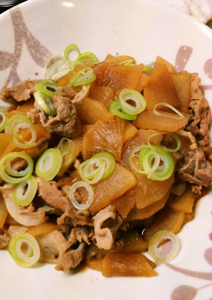 オイル無し　豚肉と大根の炒め煮-レシピのメイン写真