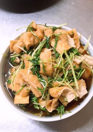水菜と油揚げの煮浸し-レシピのメイン写真