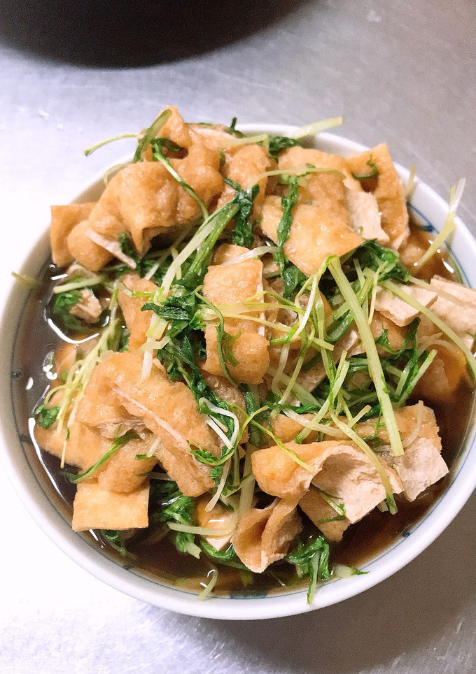 水菜と油揚げの煮浸し-レシピのメイン写真