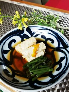 湯葉とワラビのかつおだし-レシピのメイン写真