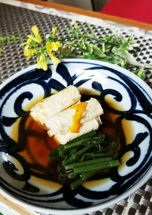 湯葉とワラビのかつおだし-レシピのメイン写真