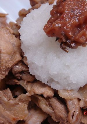 梅おろしで豚のさっぱり焼き-レシピのメイン写真