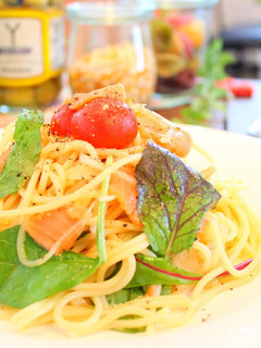 絶品★スモークサーモンの和風冷製パスタ-レシピのメイン写真