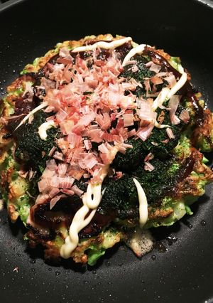 春キャベツと新玉ねぎで簡単お好み焼き-レシピのメイン写真