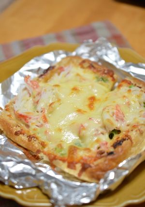 液みそで油揚げのカニカマチーズ焼き-レシピのメイン写真
