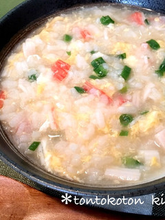 冷やご飯で簡単★カニ風味雑炊-レシピのメイン写真