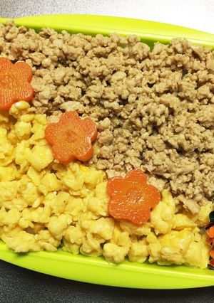 旦那弁当69♥豆腐そぼろ弁当！-レシピのメイン写真