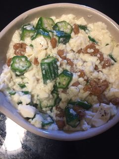 納豆とおくらと生姜の白和え-レシピのメイン写真