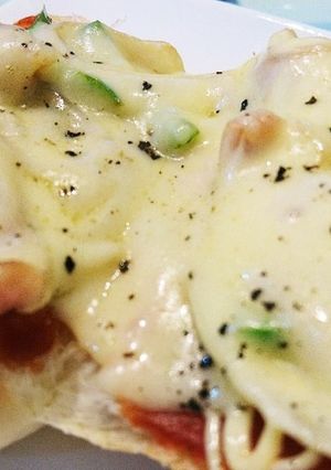 バターロールDEピザトースト-レシピのメイン写真