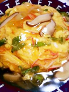 簡単節約♪カニカマのふわとろ天津飯★☆-レシピのメイン写真