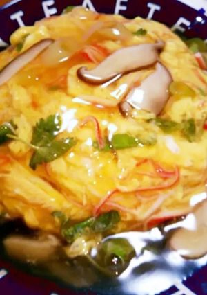 簡単節約♪カニカマのふわとろ天津飯★☆-レシピのメイン写真